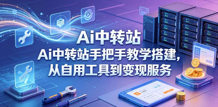 Ai中转站手把手教学搭建，从自用工具到变现服务-豌豆轻创