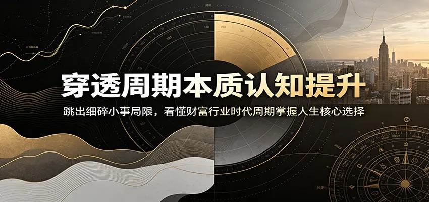 穿透周期本质认知提升：跳出细碎小事局限，看懂财富行业时代周期掌握人生核心选择-豌豆轻创