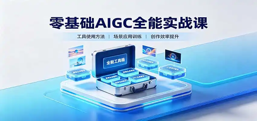 零基础AIGC全能实战课：覆盖绘画、影音、PPT、小说多场景AI创作-豌豆轻创