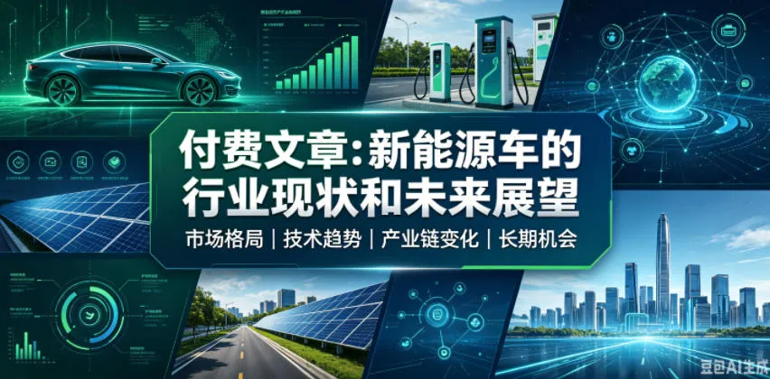 付费文章:新能原车的行业现状和未来展望-豌豆轻创