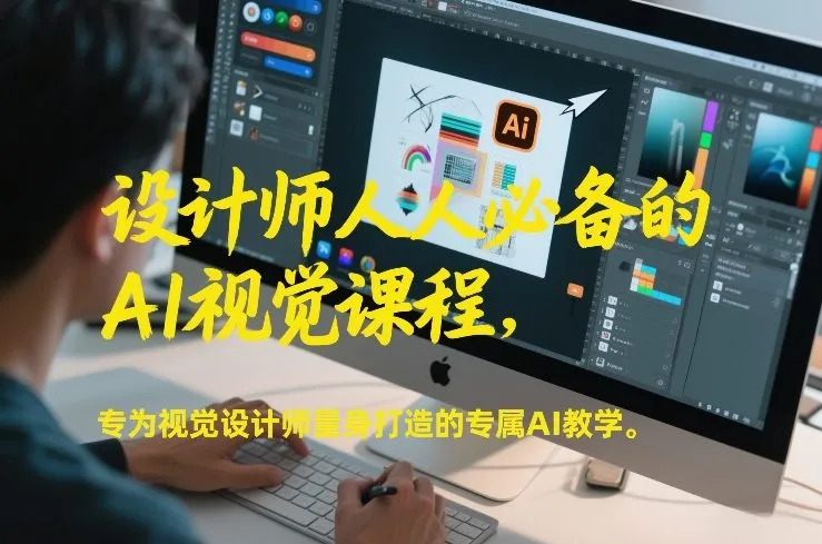 设计师人人必备的AI视觉课程，专为视觉设计师量身打造的专属AI教学-轻创