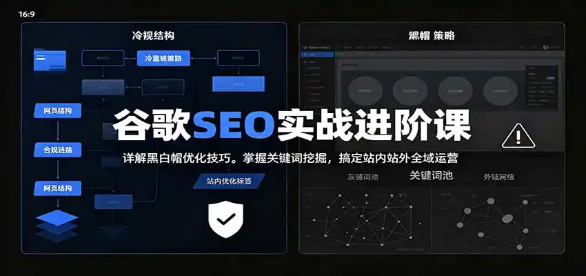 2026谷歌SEO实战进阶课：详解黑白帽优化技巧，掌握关键词挖掘，搞定站内站外全域运营-豌豆轻创