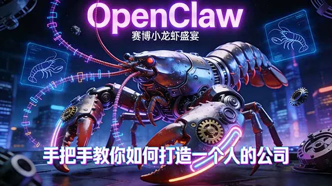 OpenClaw，小龙虾-从产品到爆款的成长之路，手把手教你如何打造一个人的公司-豌豆轻创