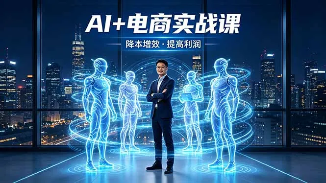 AI+电商实战课，1人+N个AI 智能体，把SOP变AI员工，实现降本增效提高利润-豌豆轻创