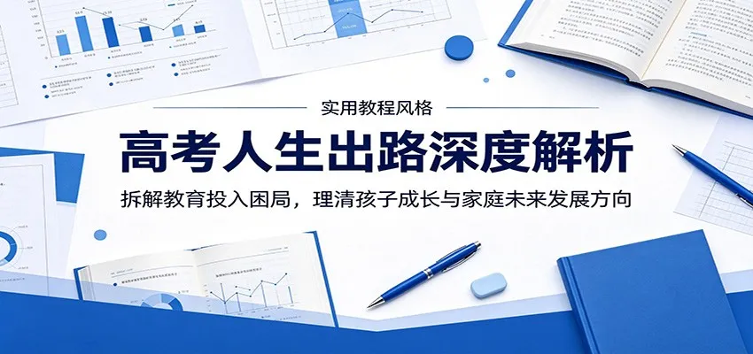 高考人生出路深度解析:拆解教育投入困局,理清孩子成长与家庭未来发展方向-豌豆轻创
