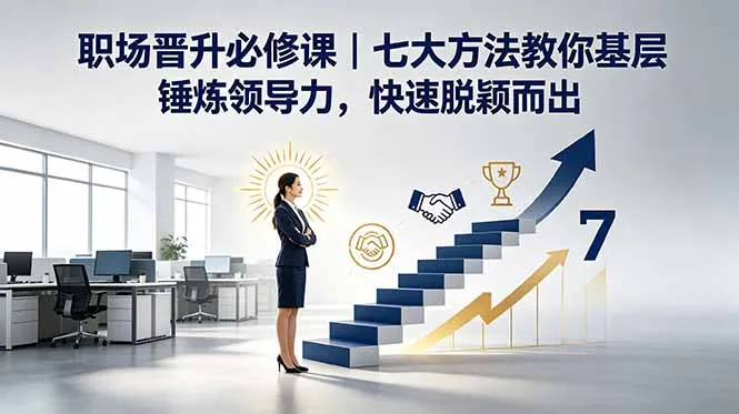 付费文章：职场晋升必修课｜七大方法教你基层锤炼领导力，快速脱颖而出-豌豆轻创