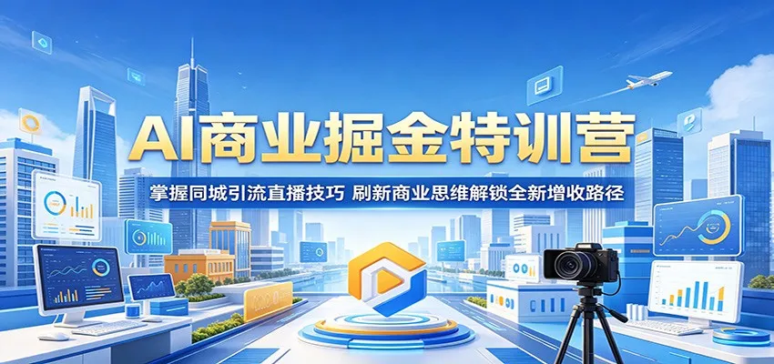 AI商业掘金特训营：掌握同城引流直播技巧，刷新商业思维解锁全新增收路径-豌豆轻创