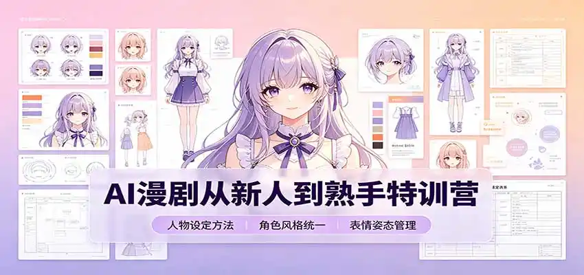 AI漫剧从新人到熟手特训营：剧本分镜创作，提示词模板，人物设定与工具资源-豌豆轻创