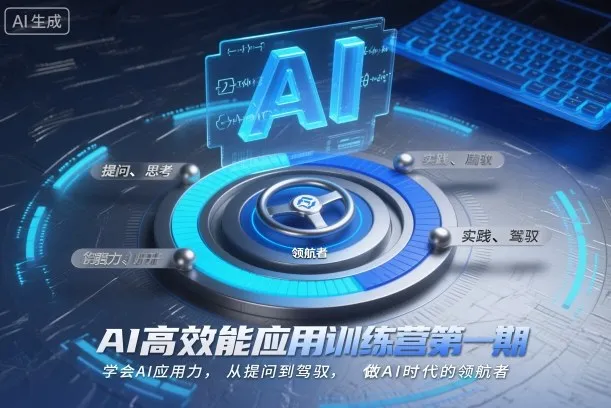 AI高效能应用训练营第一期，学会AI应用力，从提问到驾驭，做AI时代的领航者(更新)-轻创