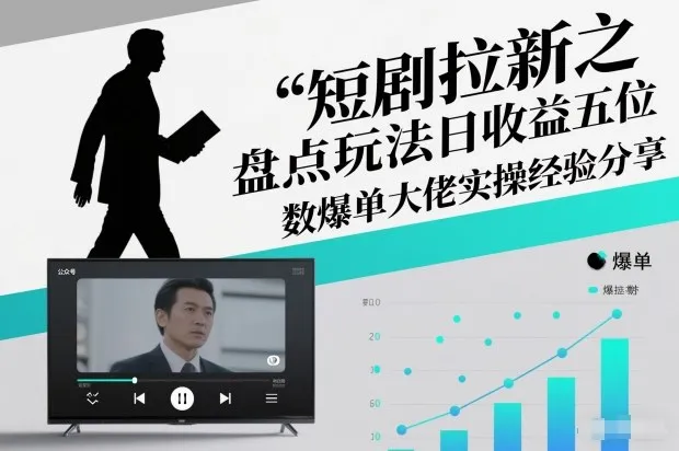 短剧拉新之盘点玩法日收益五位数爆单大佬实操经验分享-轻创