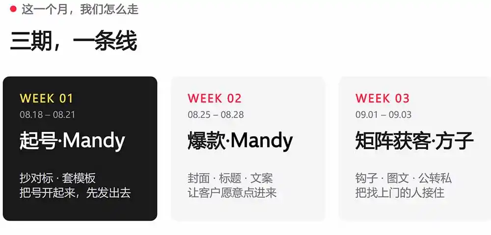 AI+小红书变现2026实战营-9月：Mandy起号爆款+方子矩阵获客，掌握封面文案、图文钩子与私域转化完整方法体系-豌豆轻创