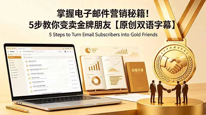 掌握电子邮件营销秘籍！5步教你变卖金牌朋友【原创双语字幕】-豌豆轻创