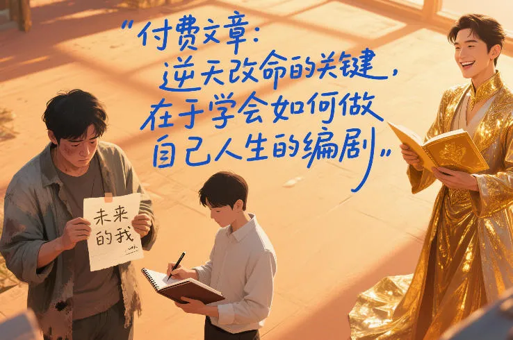 付费文章：逆天改命的关键，在于学会如何做自己人生的编剧-轻创