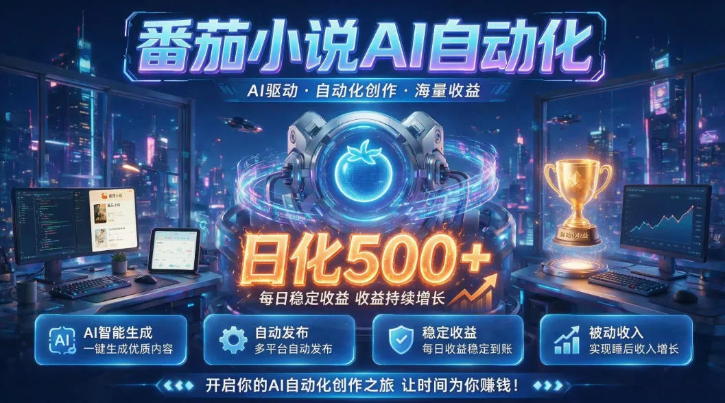 小白可做番茄AI，居家轻创业，每日稳赚500➕，普通人低门槛轻松线上增收【揭秘】-豌豆轻创