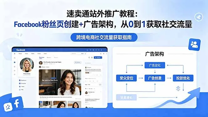 速卖通站外推广教程:Facebook粉丝页创建+广告架构,从0到1获取社交流量-豌豆轻创