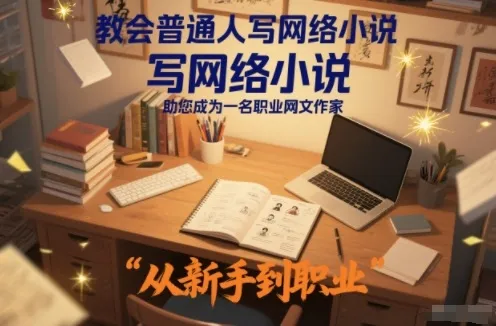教会普通人写网络小说，助您成为一名职业网文作家-轻创