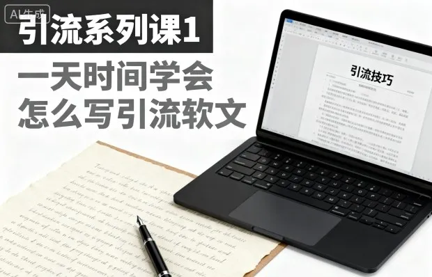 引流系列课1,一天时间学会怎么写引流软文-轻创