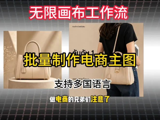 批量复刻电商爆款主图工作流搭建教学，批量下载，支持多国语言，不管是国内电商还是跨境店群都能用-豌豆轻创