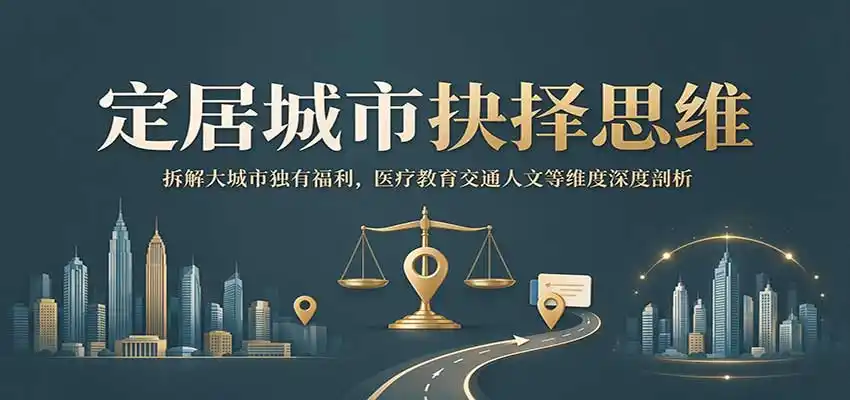 定居城市抉择思维:拆解大城市独有福利,医疗教育交通人文等维度深度剖析-豌豆轻创