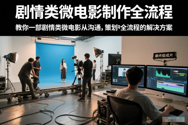 剧情类微电影制作全流程，教你一部剧情类微电影从沟通，策划到拍摄制作全流程的解决方案-轻创