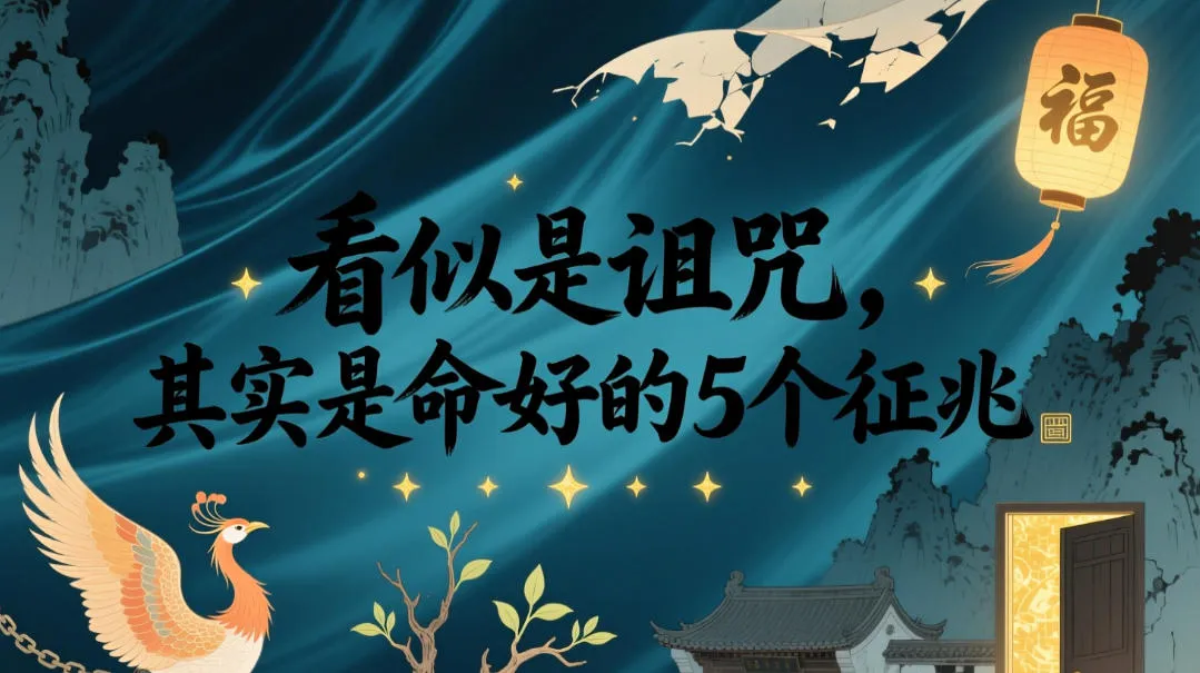 付费文章：看似是诅咒，其实是命好的5个征兆-豌豆轻创