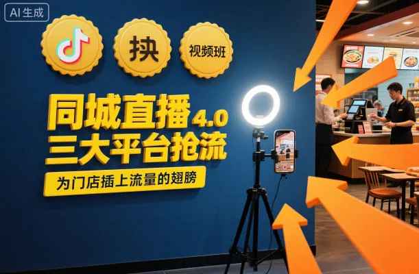 同城直播实操班4.0,三大平台抢流,为门店插上流量的翅膀-轻创