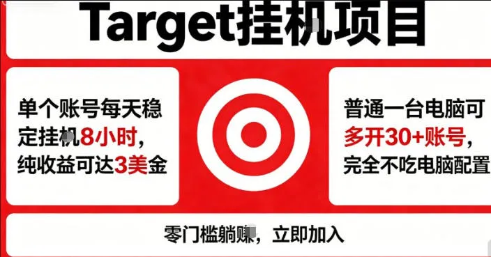 海外平台Target商品浏览曝光，24小时运行无需人工值守，日收益100美刀+电脑可多开【揭秘】-豌豆轻创