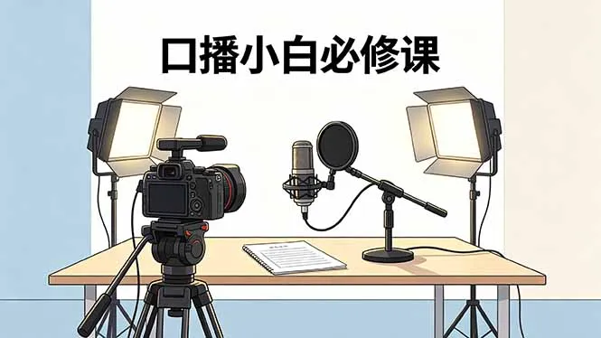 口播小白必修课：录像收音灯光设备+脚本撰写，搭专业级录制场景-豌豆轻创