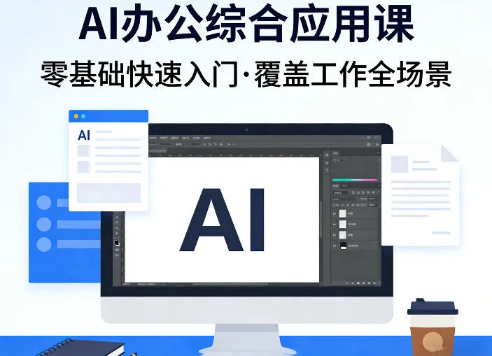 AI办公综合应用课，零基础快速入门，覆盖了工作中各种应用场景-豌豆轻创