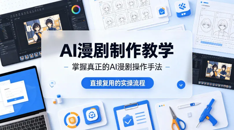 AI漫剧制作教学，带你掌握真正的AI漫剧操作手法，直接复用的实操流程-豌豆轻创