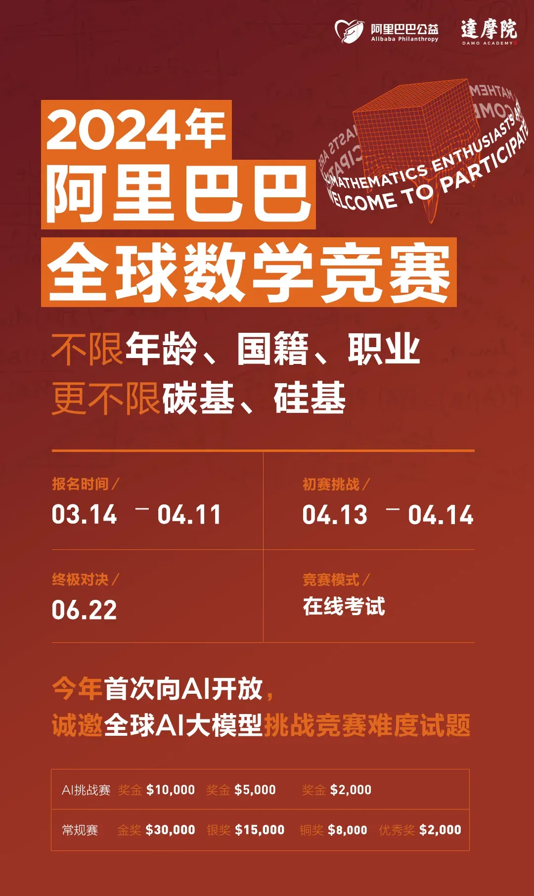 阿里巴巴全球数学竞赛首次向 AI 开放-轻创
