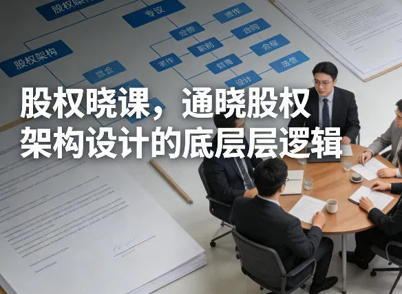 股权晓课，通晓股权架构设计的底层逻辑-豌豆轻创