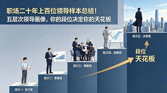 付费文章:职场二十年上百位领导样本总结!五层次领导画像,你的段位决定你的天花板-豌豆轻创