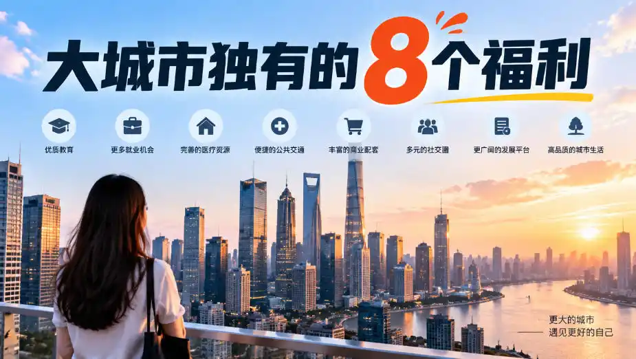 某公众号付费文章：大城市独有的8个福利-豌豆轻创