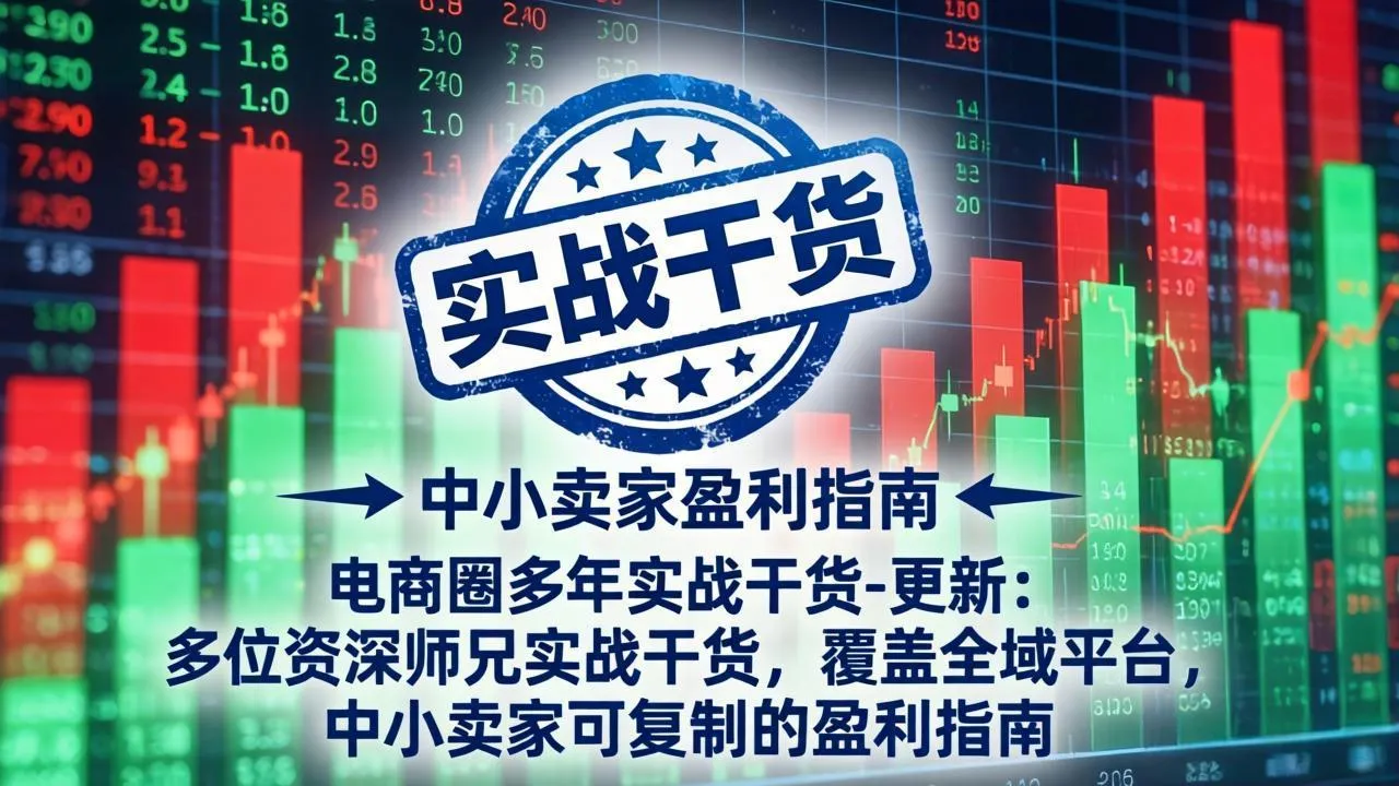 电商圈多年实战干货-更新5月20：多位资深师兄实战干货/覆盖全域平台，中小卖家可复制的盈利指南-豌豆轻创