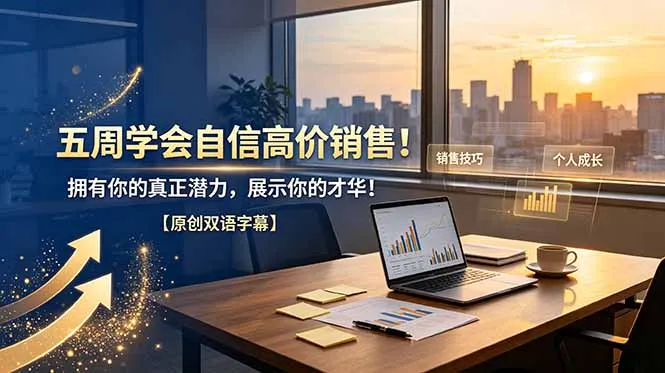 五周学会自信高价销售！拥有你的真正潜力，展示你的才华！【原创双语字幕】-豌豆轻创