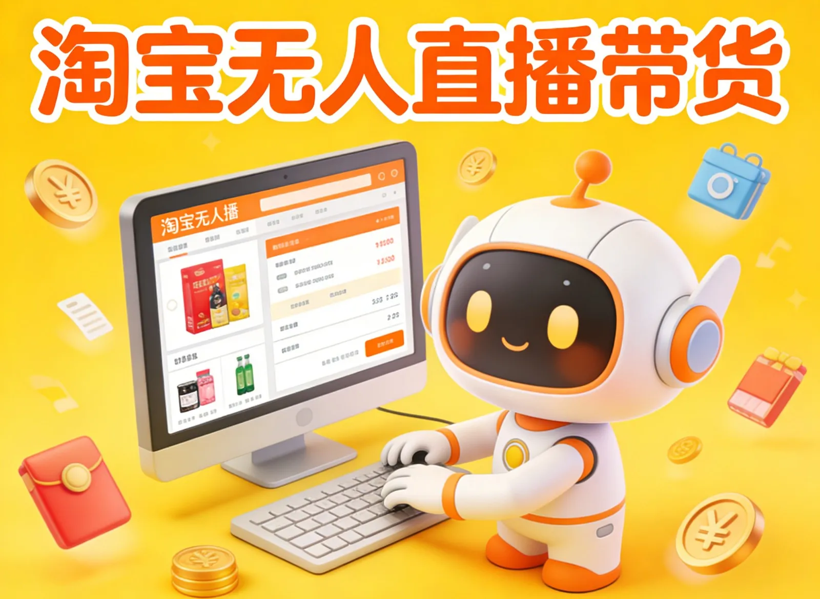 淘宝无人直播带货，24小时自动卖货，月佣金1W+，不违规不封号，不用露脸-轻创