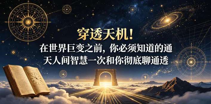 付费文章：穿透天机！在世界巨变之前，你必须知道的通天人间智慧一次和你彻底聊通透-豌豆轻创