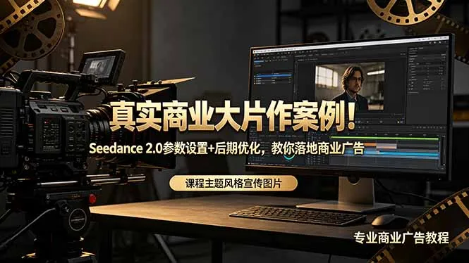 真实商业大片作案例！Seedance 2.0参数设置+后期优化，教你落地商业广告-豌豆轻创