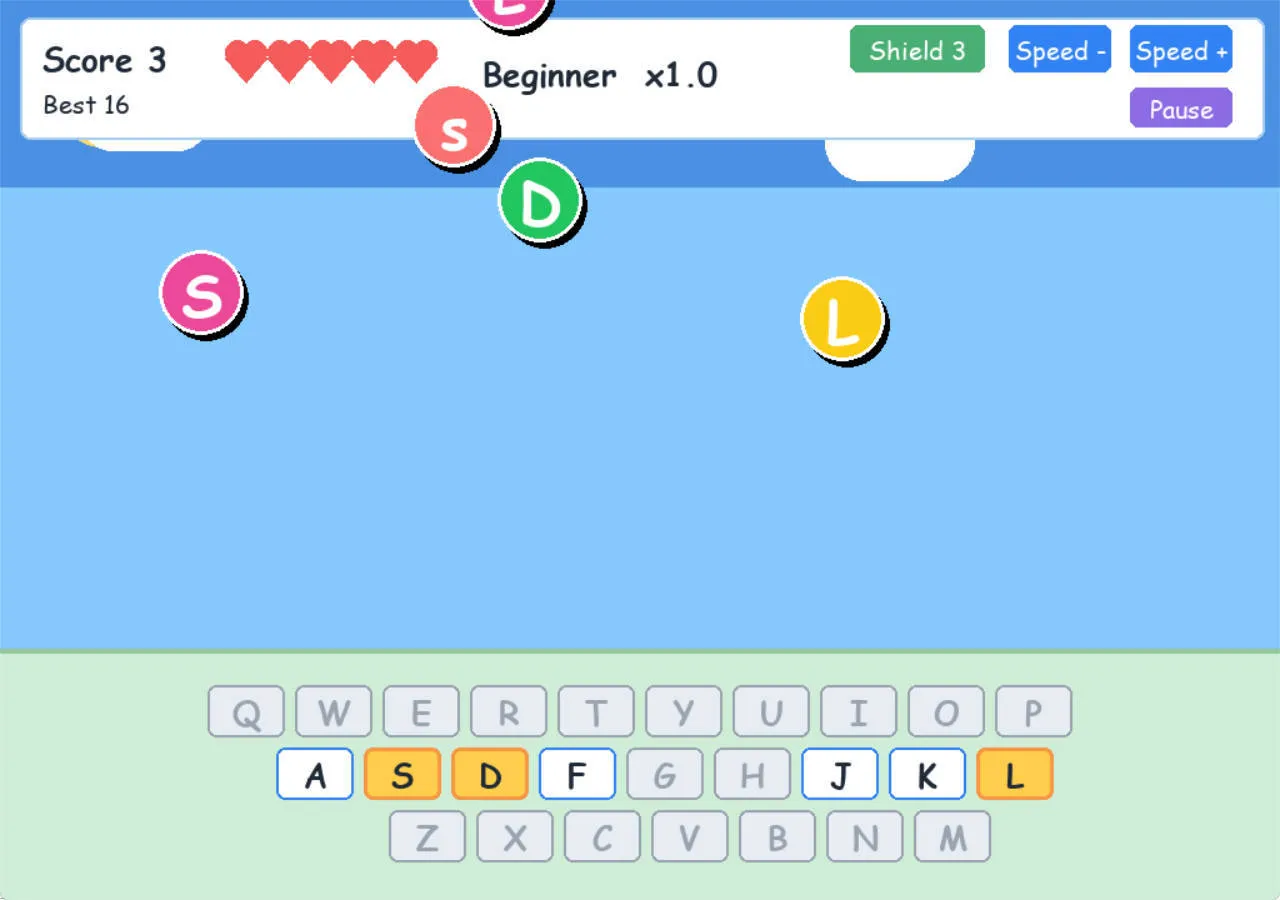 小孩键盘熟练字母大冒险V1.0-豌豆轻创