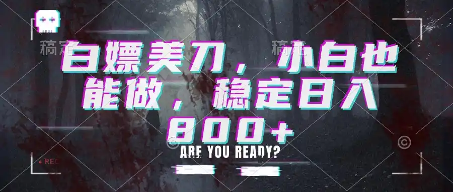 白嫖美刀,小白也能做,稳定日入800+-豌豆轻创