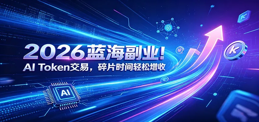 2026蓝海副业！AI Token交易，碎片时间轻松增收-豌豆轻创
