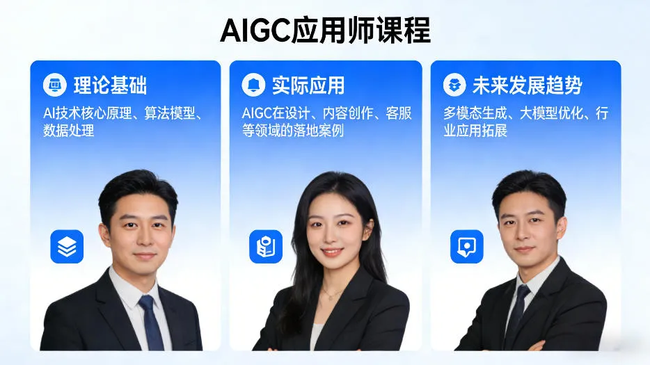 AIGC应用师课程，覆盖了AI技术的理论基础、实际应用、以及未来发展趋势-豌豆轻创