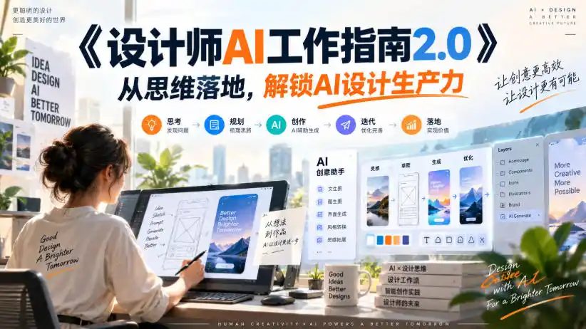 《设计师AI工作指南2.0》从思维落地-无水印,解锁AI设计生产力-豌豆轻创