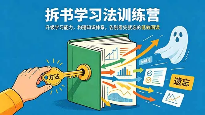 拆书学习法训练营，升级学习能力，构建知识体系，，告别看完就忘的低效阅读-豌豆轻创