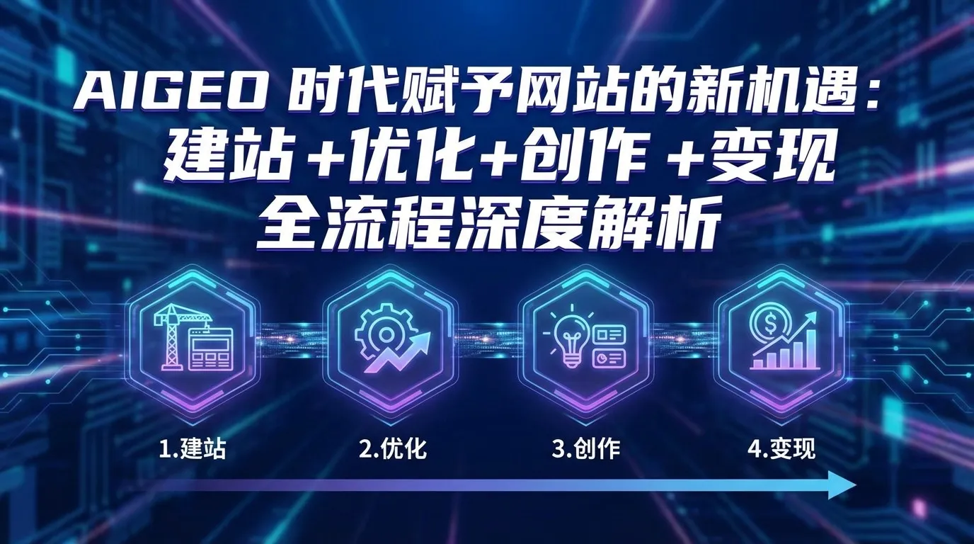 AIGEO+时代赋予网站的新机遇：建站+优化+创作+变现+全流程深度解析-豌豆轻创