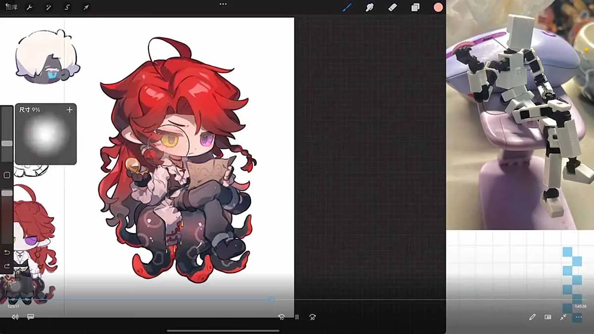 零基础学Q版立绘：从头身比例到服装细化，掌握让角色又可爱又有设计感的核心技法-豌豆轻创