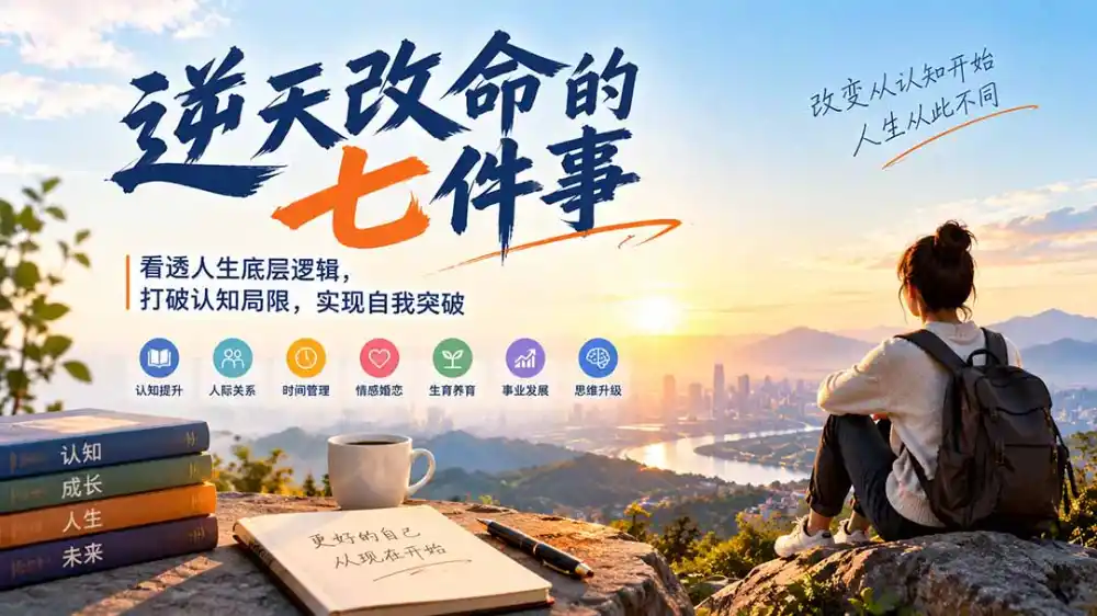 付费文章：逆天改命的七件事，看透人生底层逻辑，打破认知局限，实现自我突破-豌豆轻创