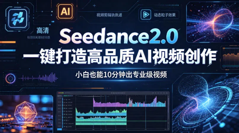 Seedance2.0一键打造高品质AI视频创作，小白也能10分钟出专业级视频-豌豆轻创