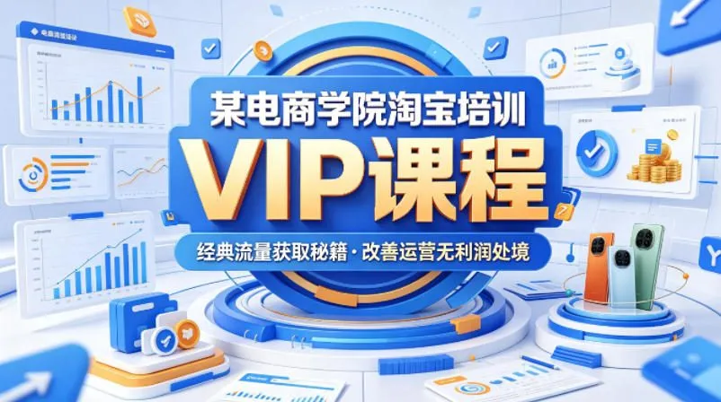 某电商学院淘宝培训VIP课程，各种经典有用的流量获取秘籍，改善运营产品没利润的处境(2026年6月)-豌豆轻创